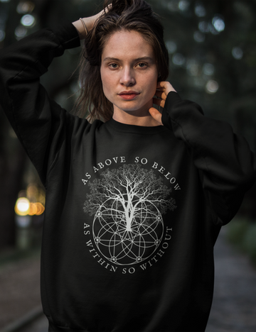 As Above So Below Tree Occult Sweatshirt