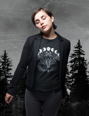 Moth Moon Phase Witchy Aesthetic Shirt