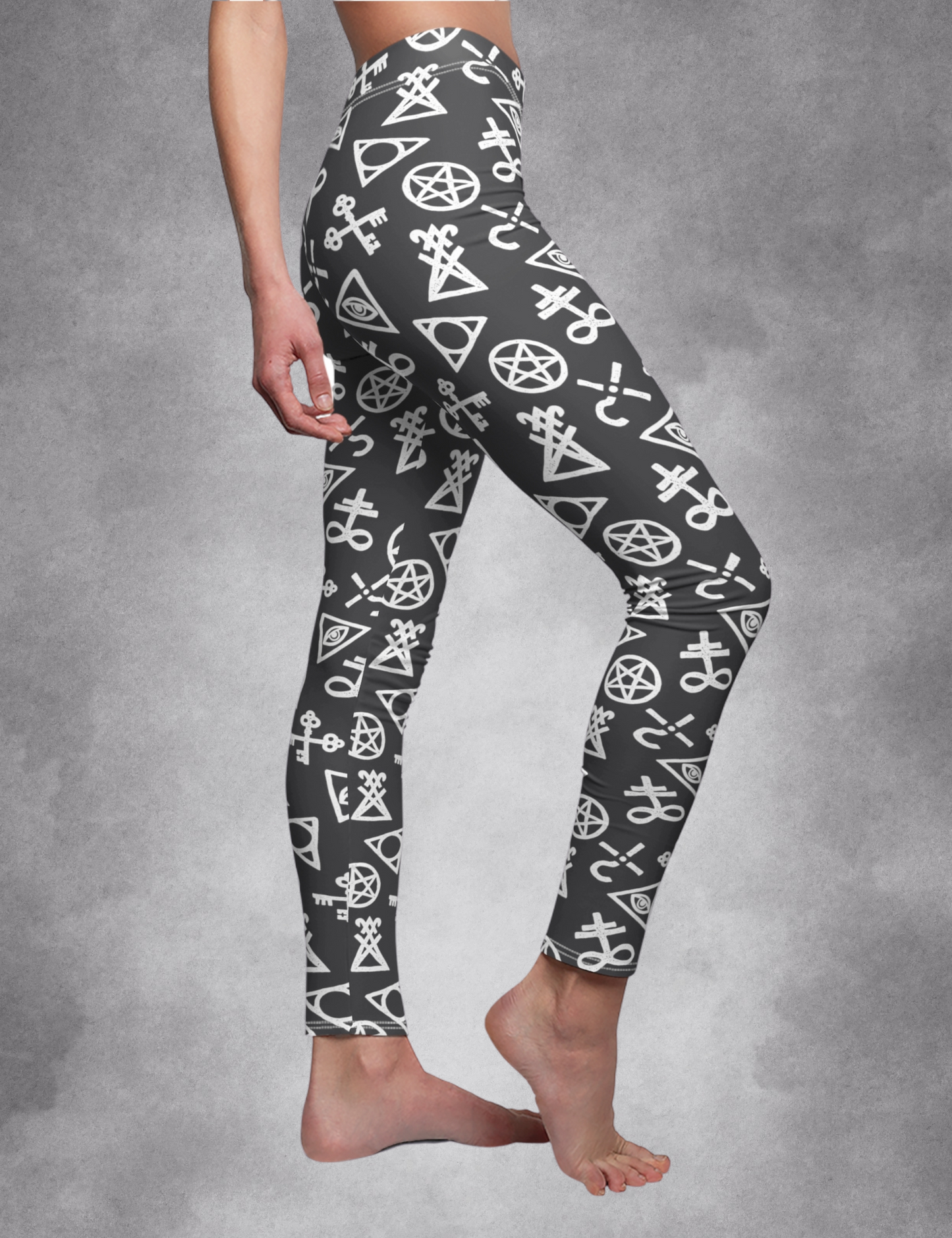 Occult Symbols Plus Size Witchy Clothing Leggings