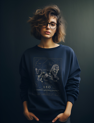 Mens Womens Dark Academia Aesthetic Outfits Leo Zodiac Sweatshirt