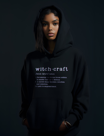Glitch Witchcraft Plus Size Goth Witchy Clothing Hoodie