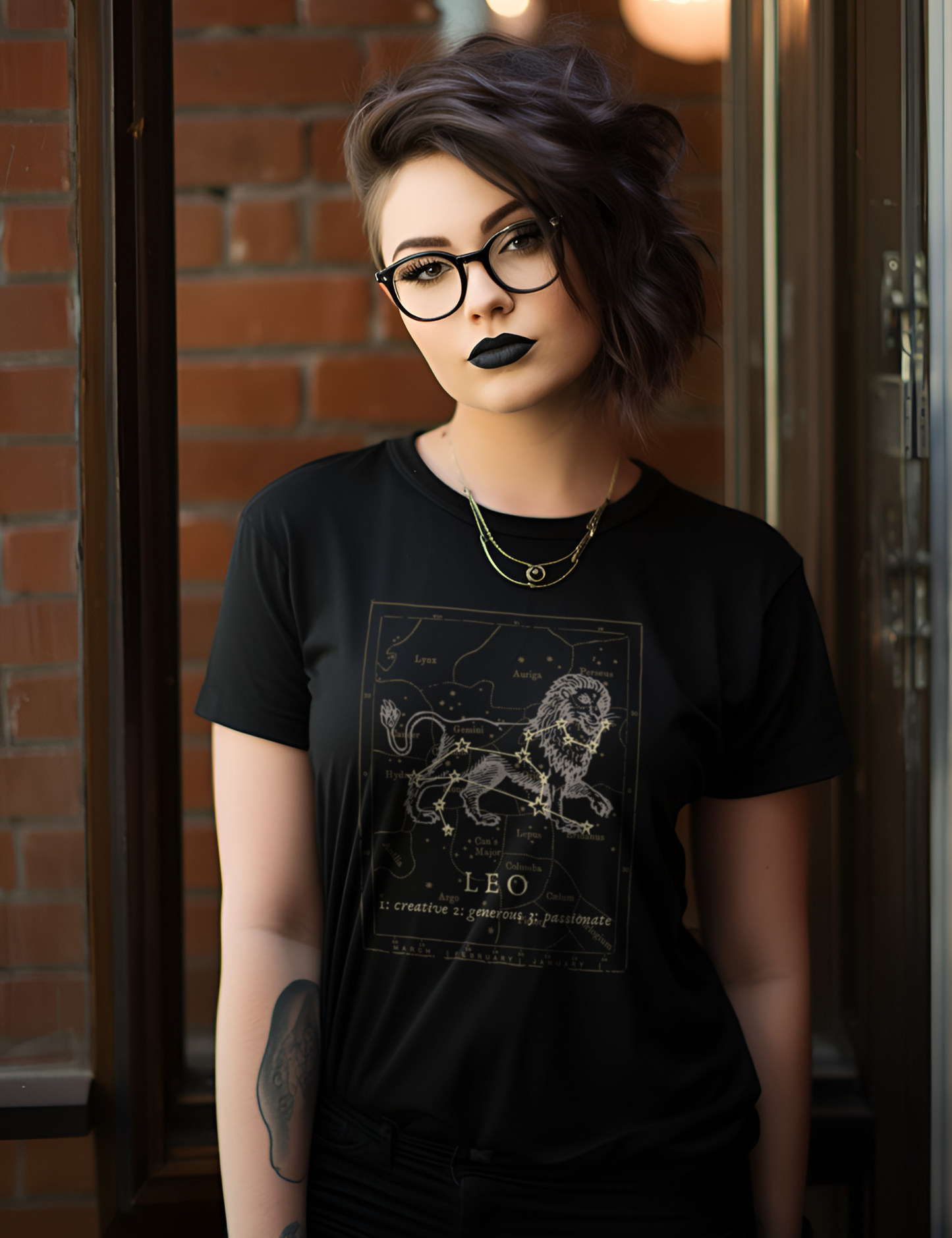 Mens Womens Dark Academia Aesthetic Outfits Leo Zodiac Shirt
