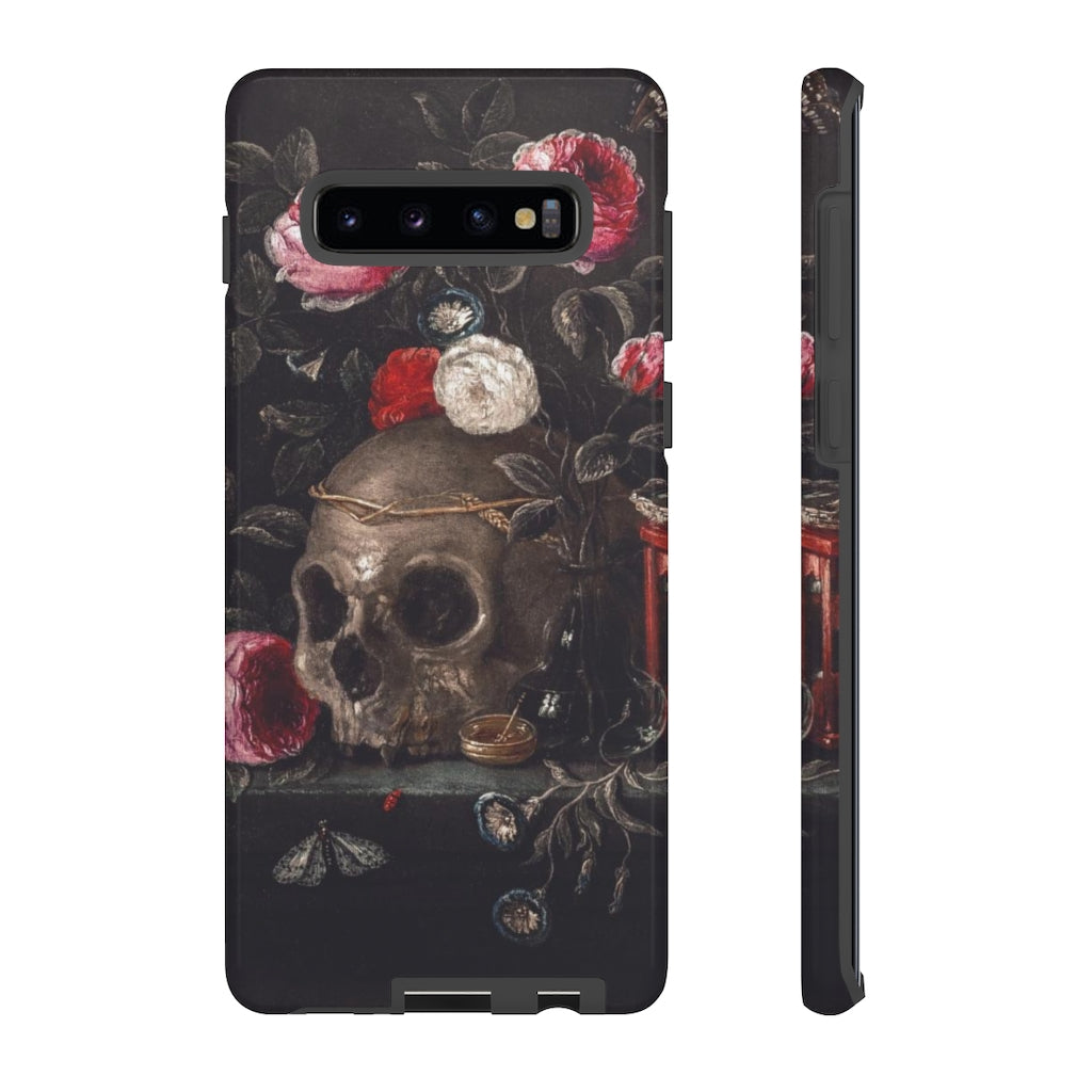 Dark Academia Skull Bouquet Aesthetic Phone Case