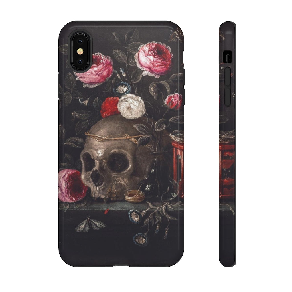 Dark Academia Skull Bouquet Aesthetic Phone Case