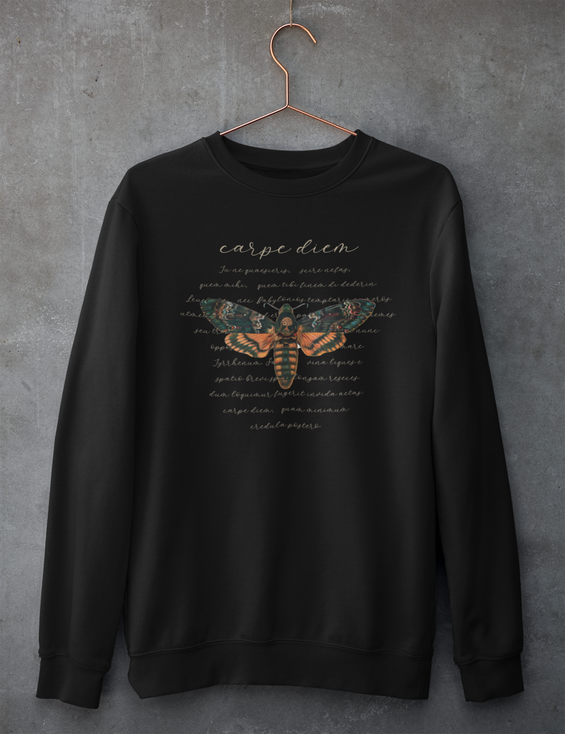 Dark Academia Aesthetic Carpe Diem Sweatshirt