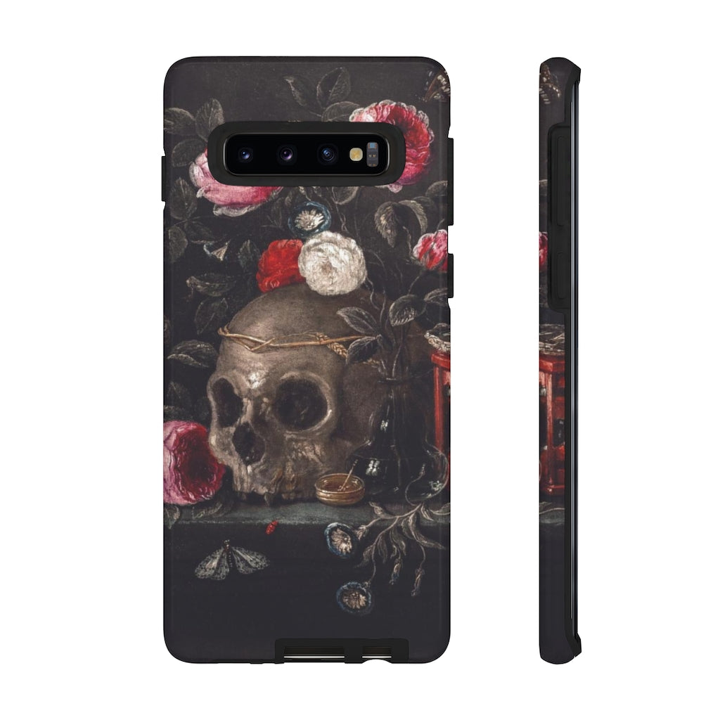 Dark Academia Skull Bouquet Aesthetic Phone Case