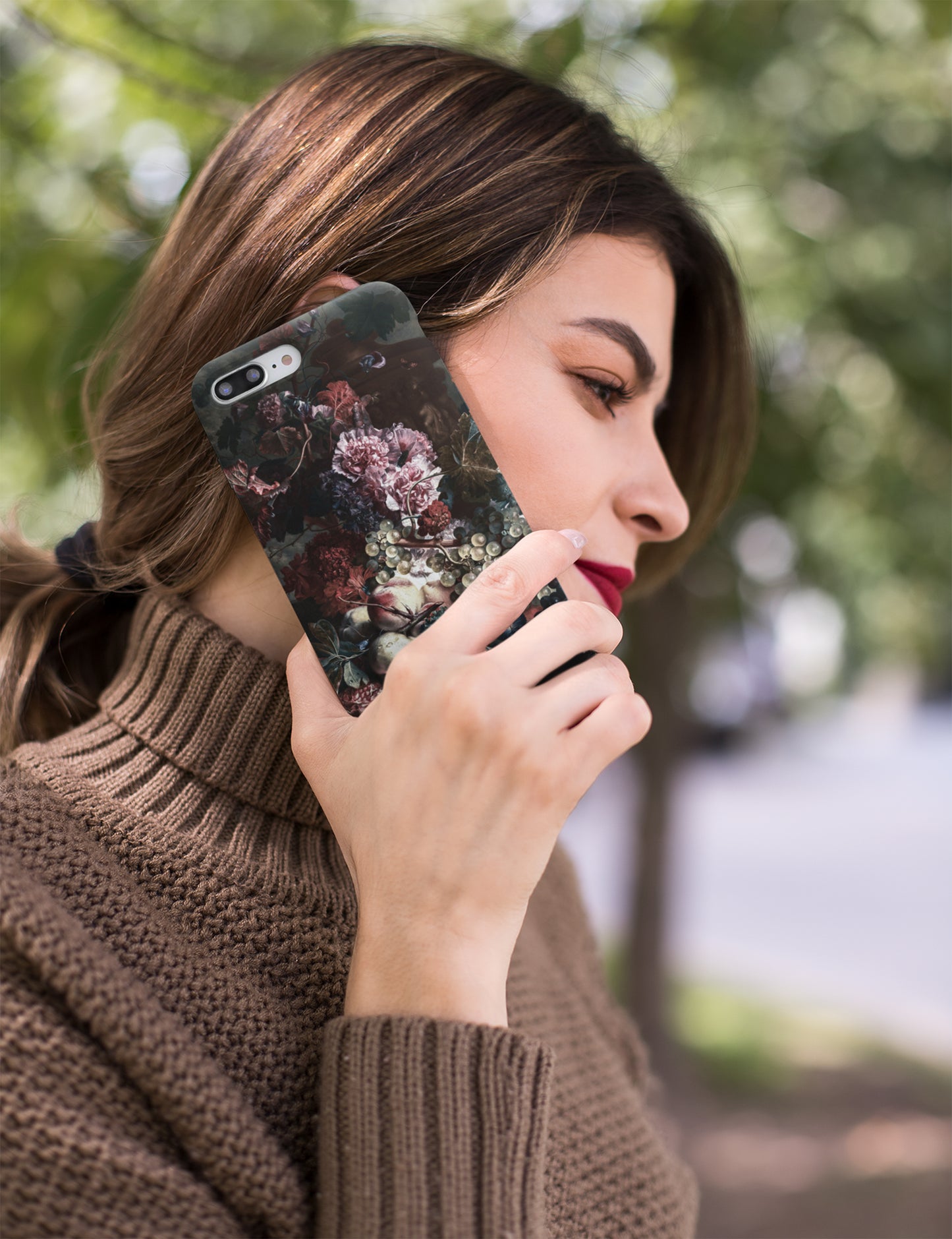 Dark Cottagecore Aesthetic Botanical Phone Case