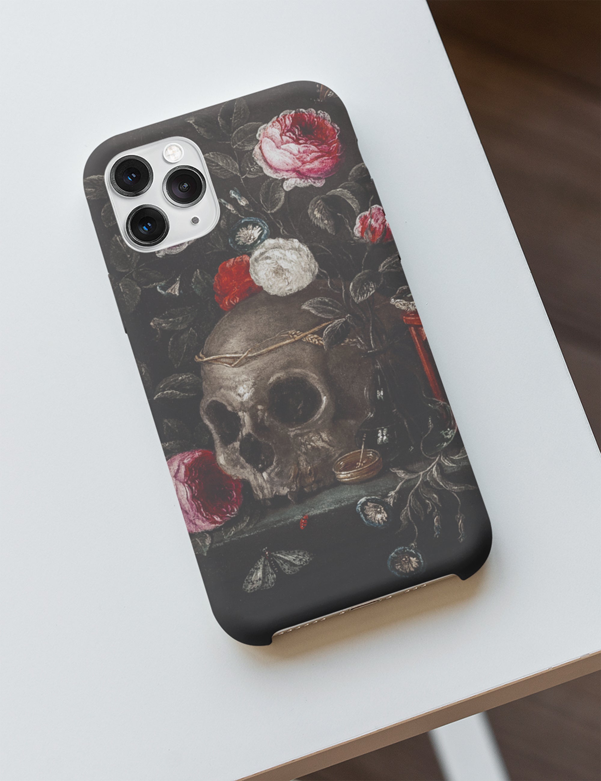 Dark Academia Skull Bouquet Aesthetic Phone Case