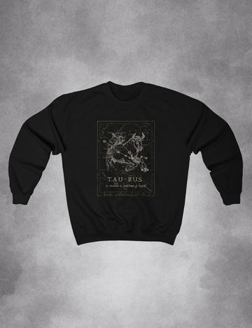 Mens Womens Dark Academia Aesthetic Outfits Taurus Zodiac Sweatshirt