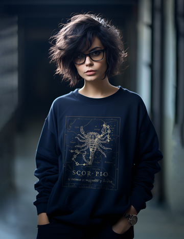 Mens Womens Dark Academia Aesthetic Outfits Scorpio Zodiac Sweatshirt