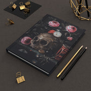 Dark Academia Aesthetic Decor Skull Botanical Hardcover Notebook
