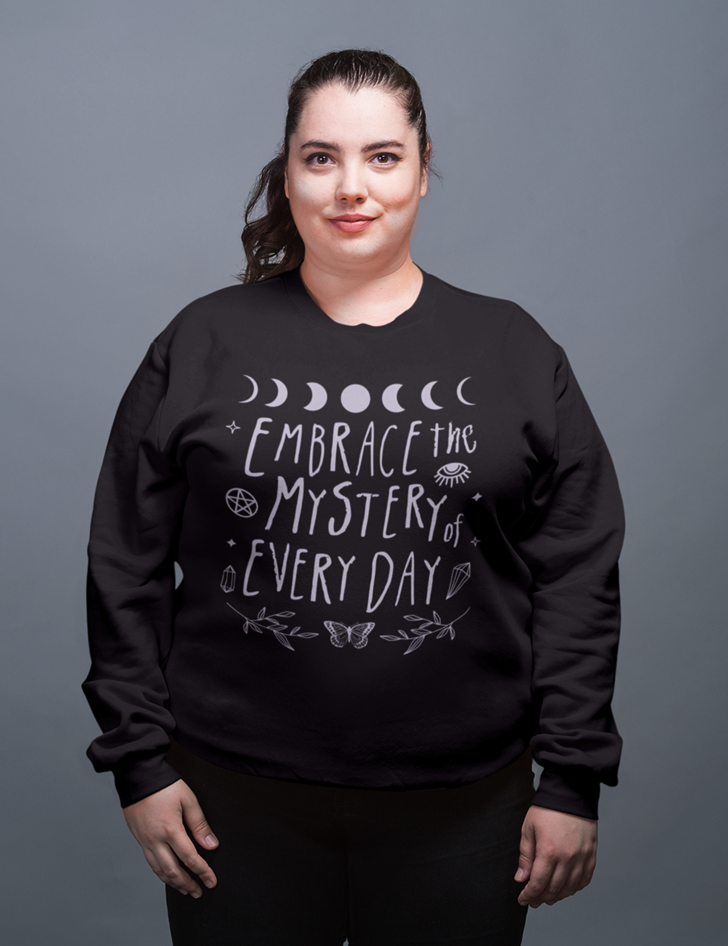 Embrace Mystery Witchy Aesthetic Sweatshirt