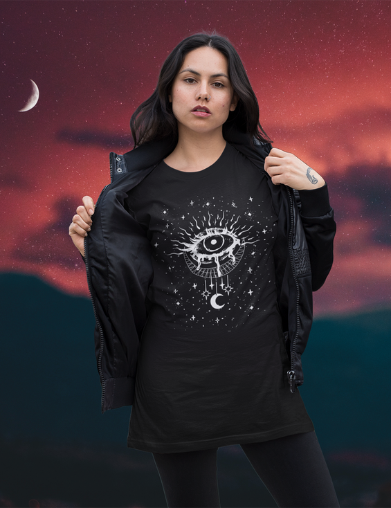 Mystical Witchy Aesthetic Clothing Evil Eye Shirt