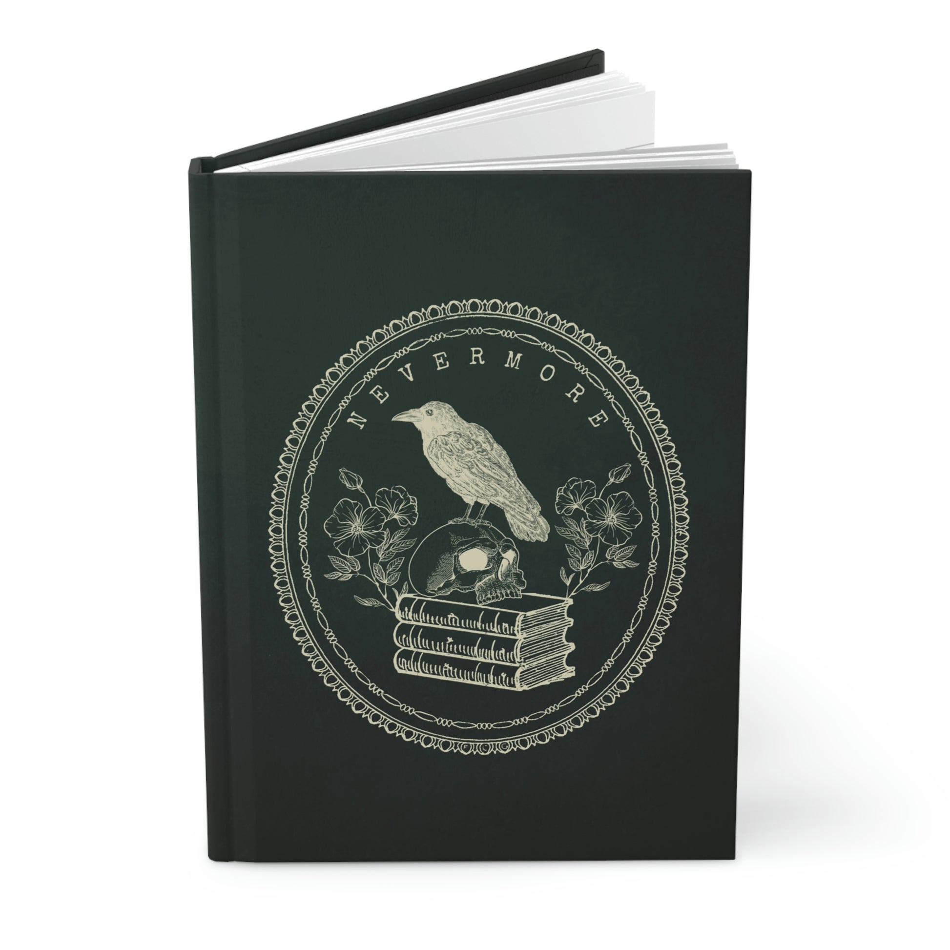 Dark Academia Nevermore Aesthetic Hardcover Notebook