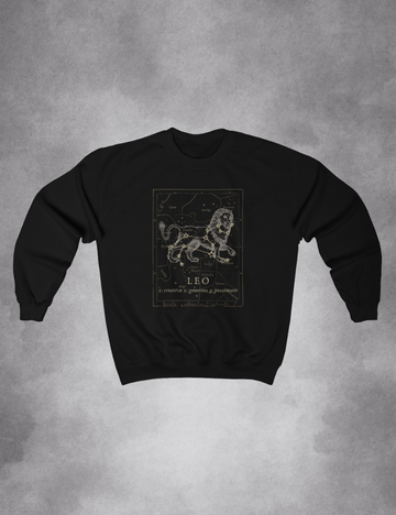 Mens Womens Dark Academia Aesthetic Outfits Leo Zodiac Sweatshirt