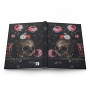 Dark Academia Aesthetic Decor Skull Botanical Hardcover Notebook