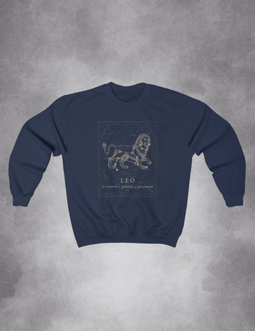 Mens Womens Dark Academia Aesthetic Outfits Leo Zodiac Sweatshirt