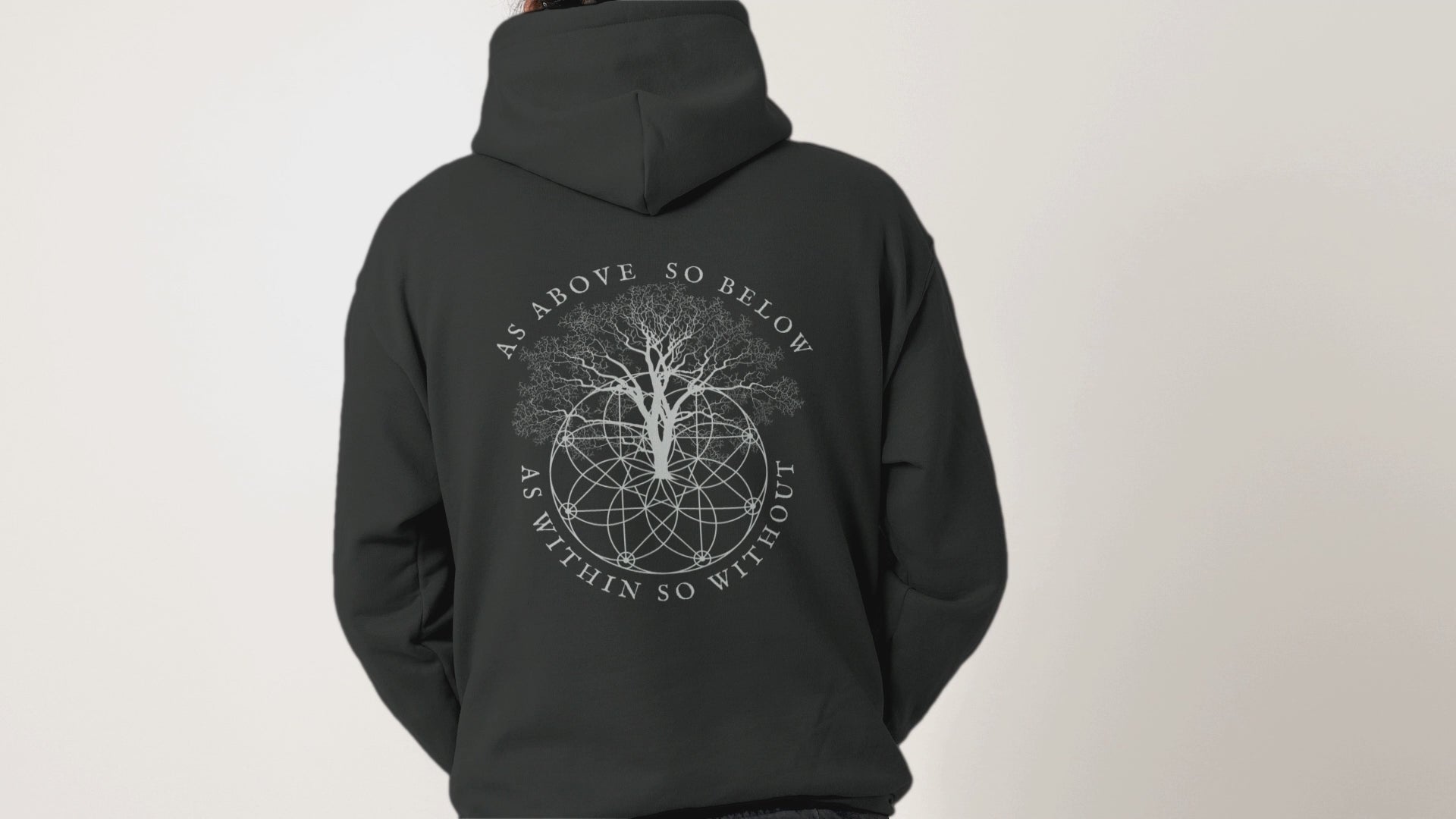As Above So Below Plus Size Occult Clothing Hoodie
