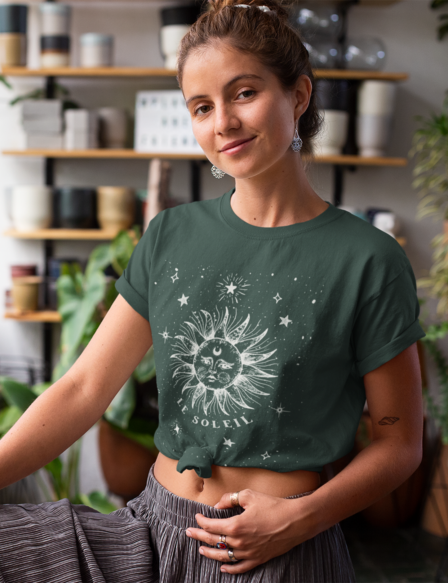 Witchy Aesthetic Sun Mystical Plus Size Shirt