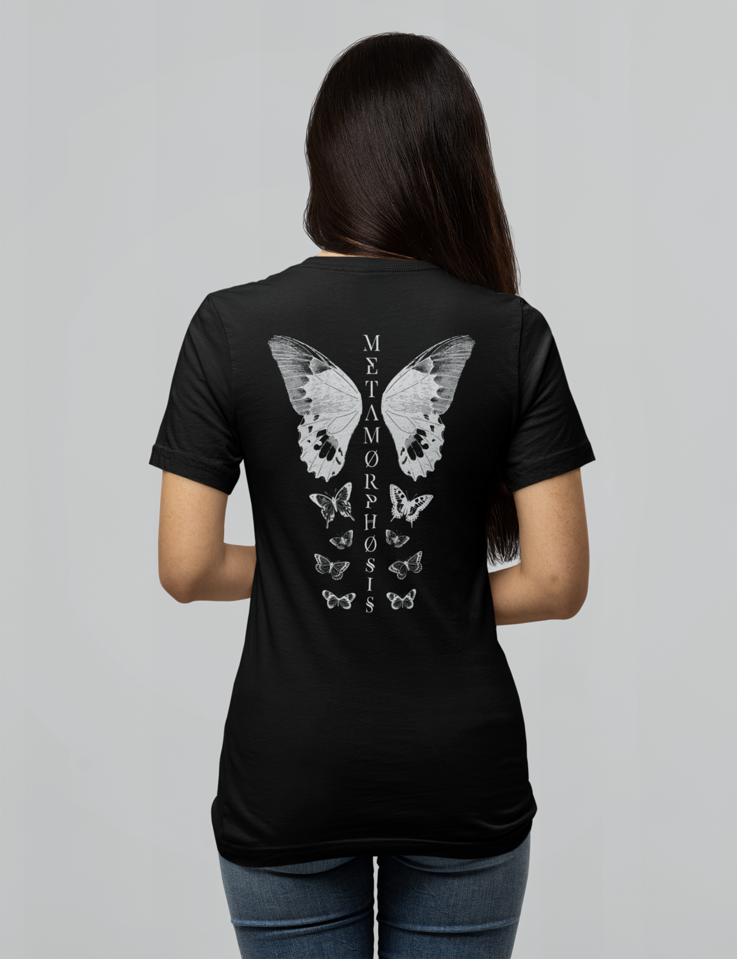 Witchy Aesthetic Plus Size Clothing Metamorphosis Butterfly Shirt