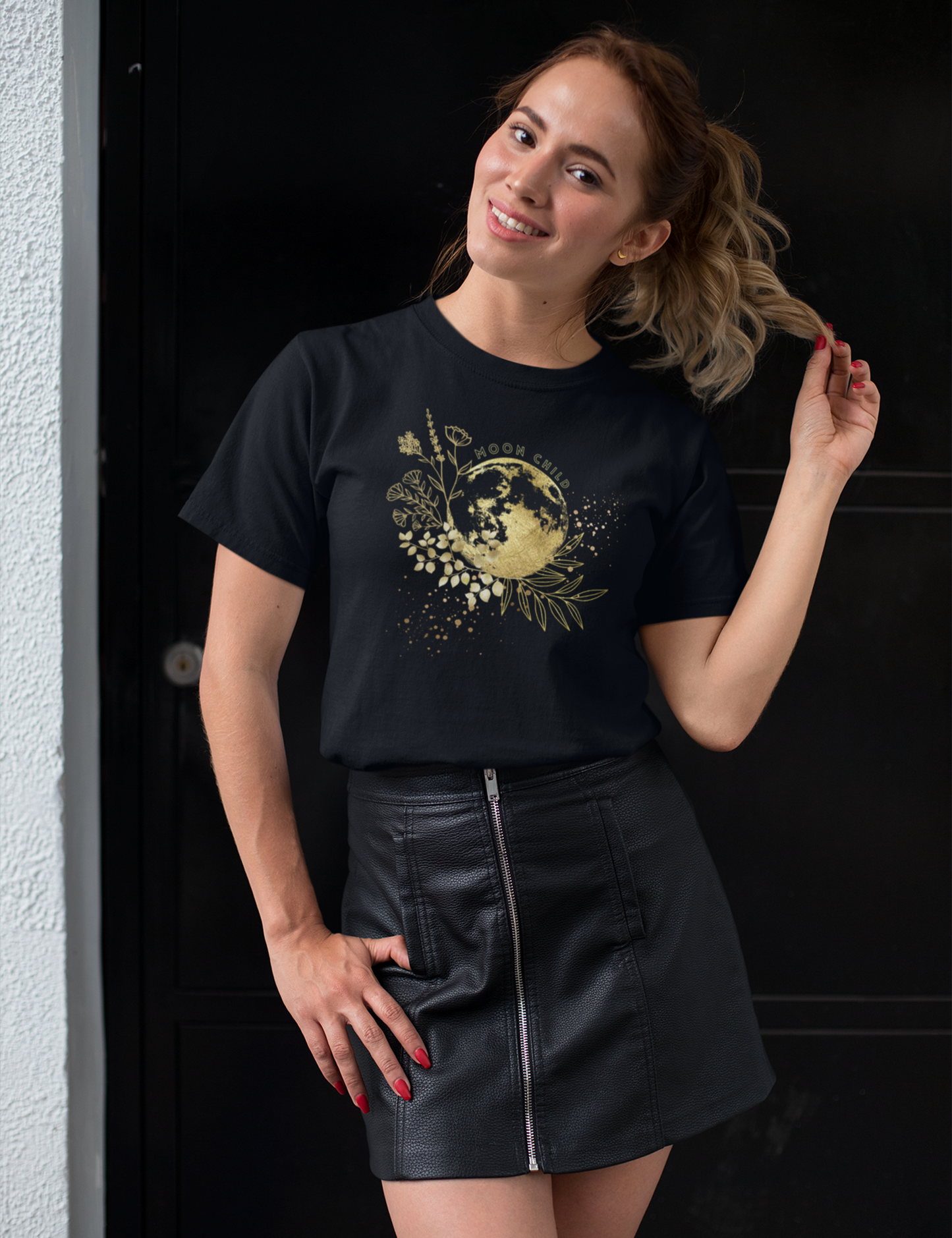 Witchy Aesthetic Plus Size Clothing Moon Child Shirt