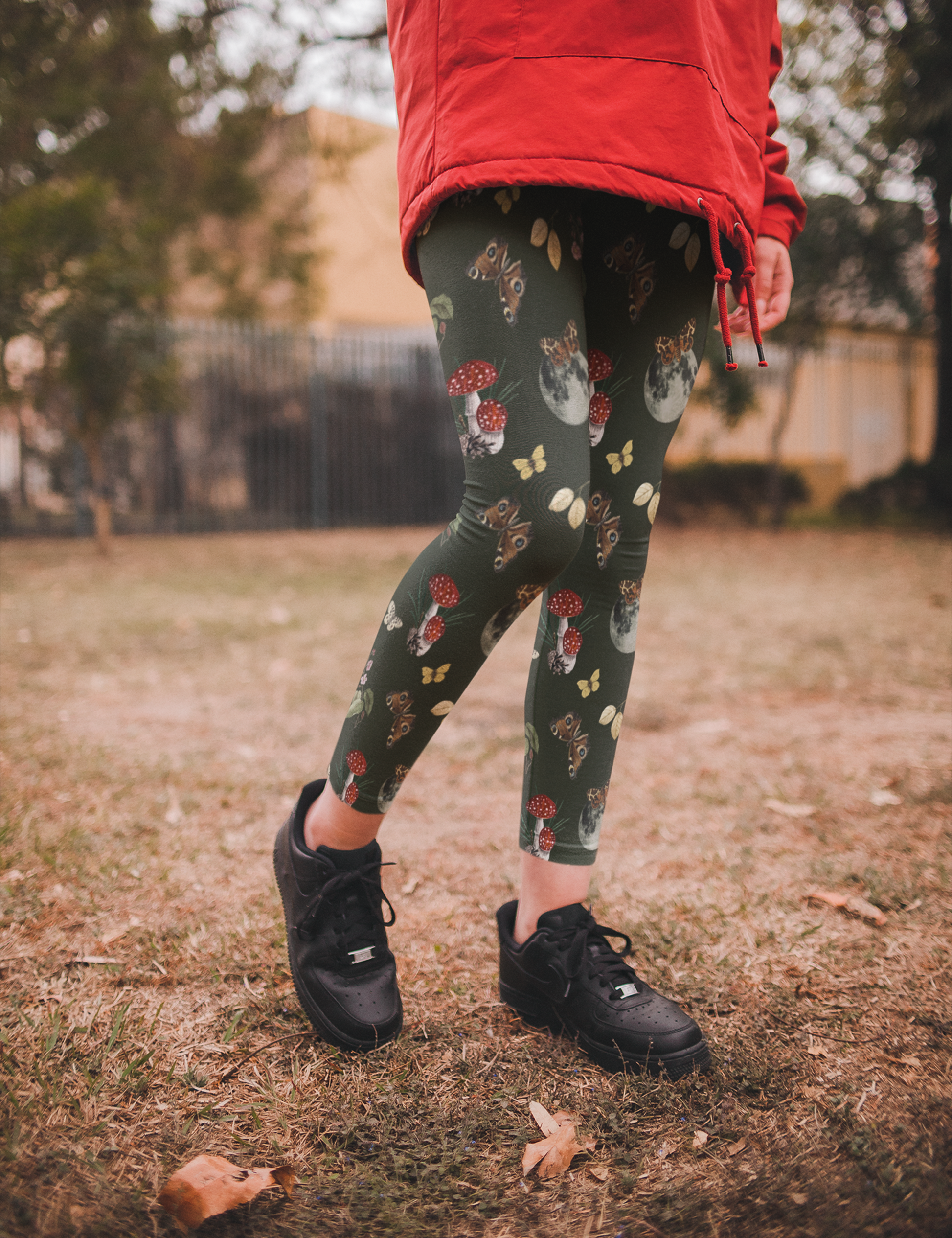 Fairy Grunge Aesthetic Outfits Moon Mushroom Leggings