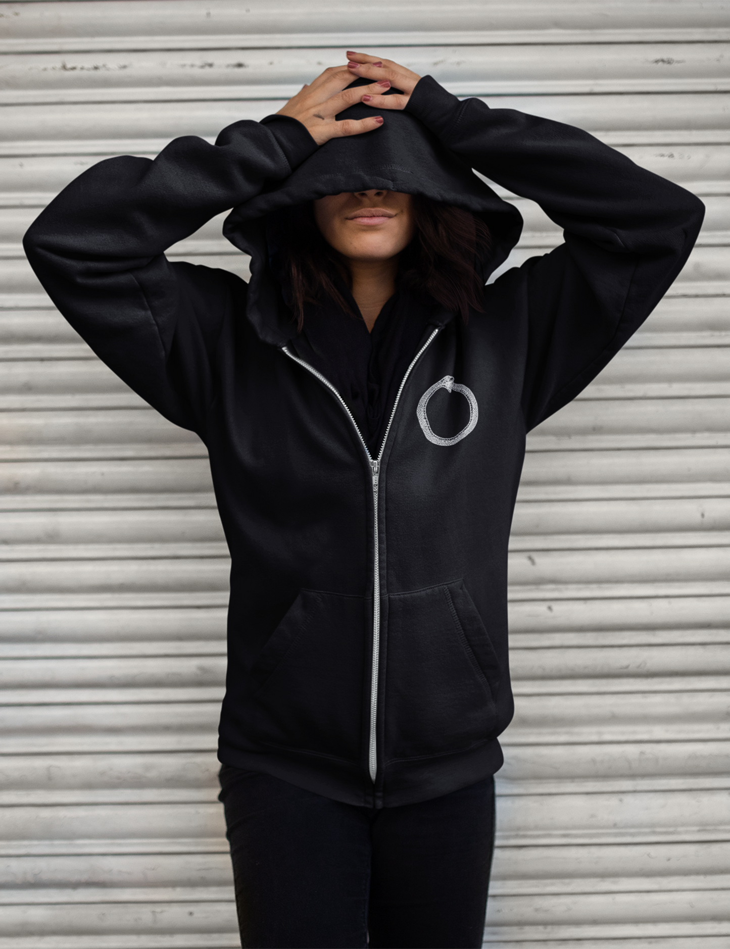 Ouroboros Esoteric Occult Alchemy Zip Up Hoodie