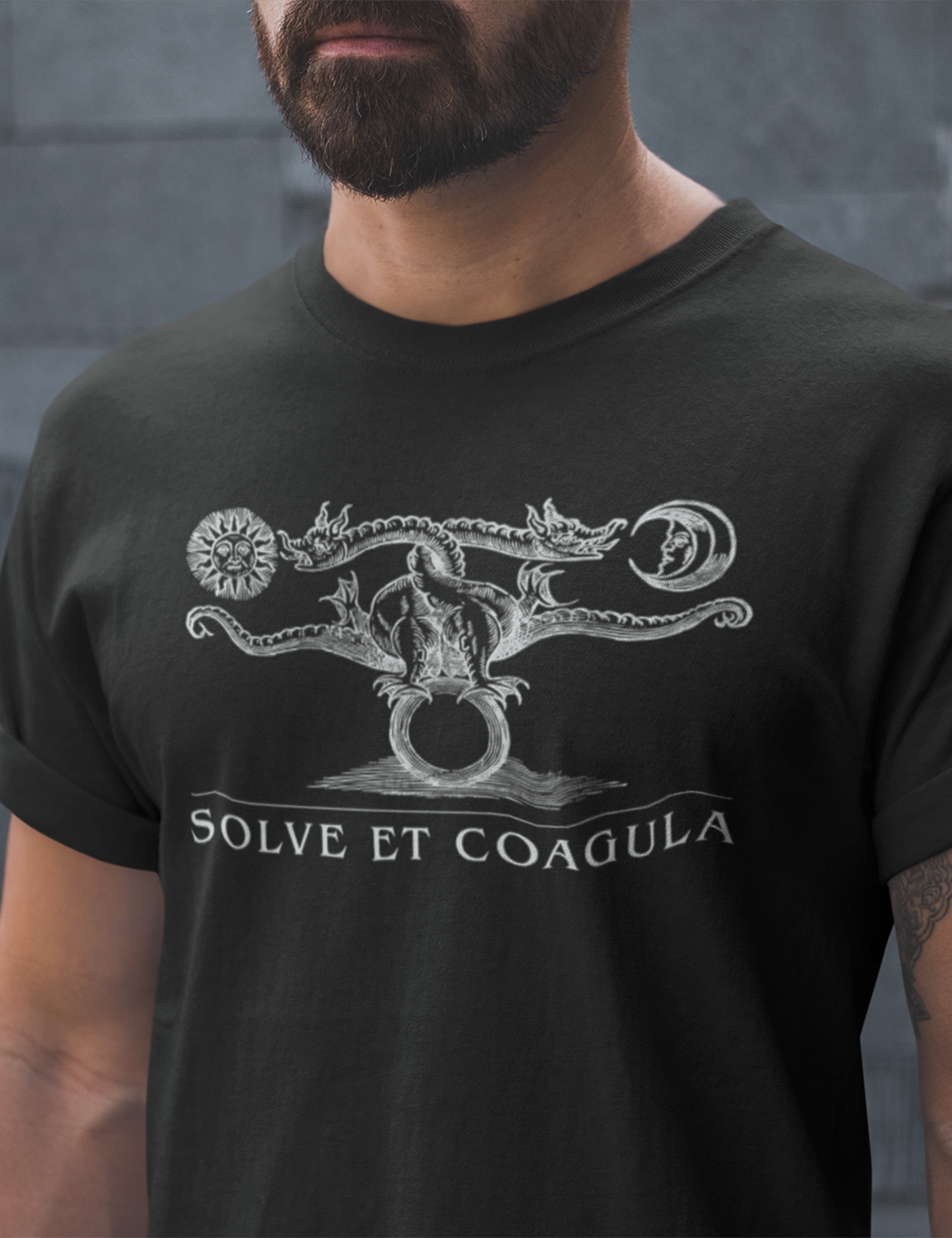 Solve Et Coagula Esoteric Occult Alchemy Plus Size Dragon Shirt