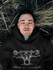 Solve Et Coagula Occult Esoteric Alchemy Plus Size Goth Hoodie